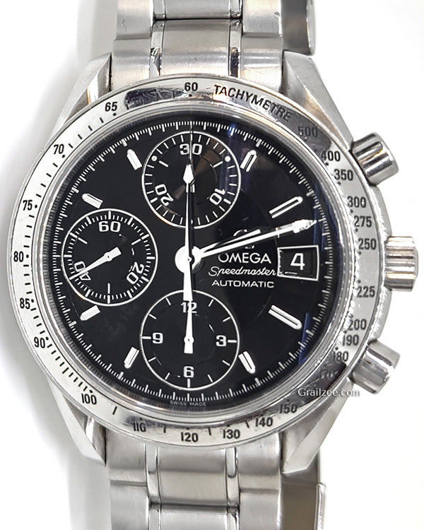 Omega Speedmaster Date Chronograph 39MM Black Dial Steel Bracelet (3513.50.00)