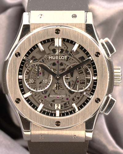 2019 Hublot Classic Fusion Aerofusion 45MM Skeleton Dial Rubber Strap (525.NX.0170.LR)