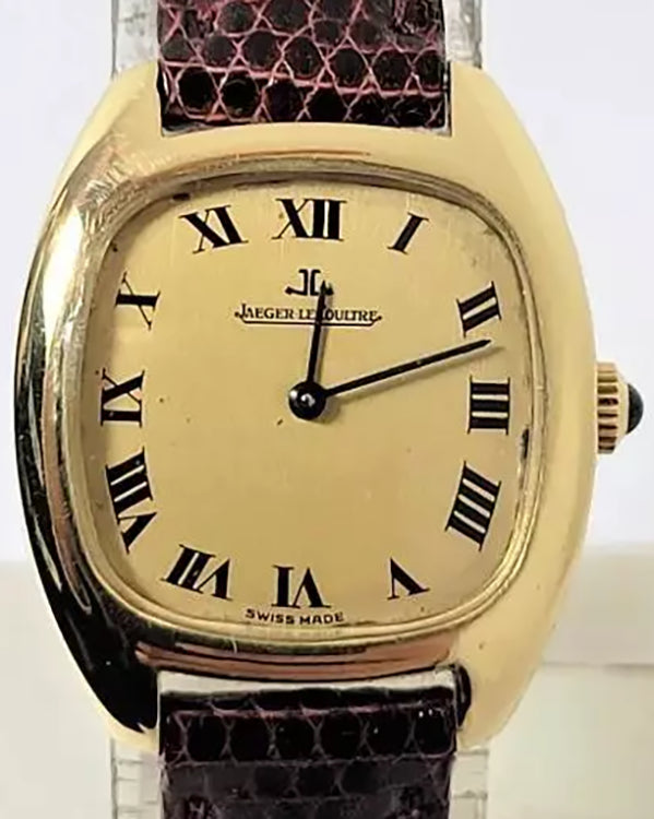 Jaeger-LeCoultre Vintage 24.5MM Champagne Dial Aftermarket Leather Strap (6027-21)