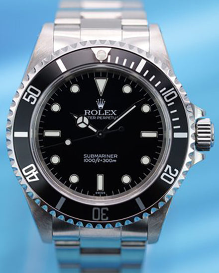 1999 (A Serial) Rolex Submariner No Date 40MM Black Dial Oyster Bracelet (14060)