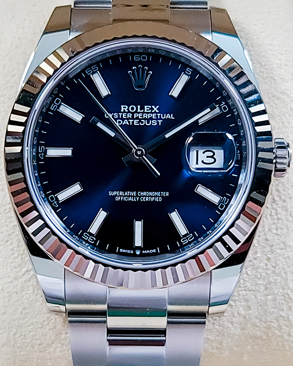 2024 Rolex Datejust 41MM Blue Dial Oyster Bracelet (126334)