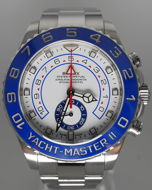 2023 Rolex Yacht-Master II 44MM White Dial Oyster Bracelet (116680)