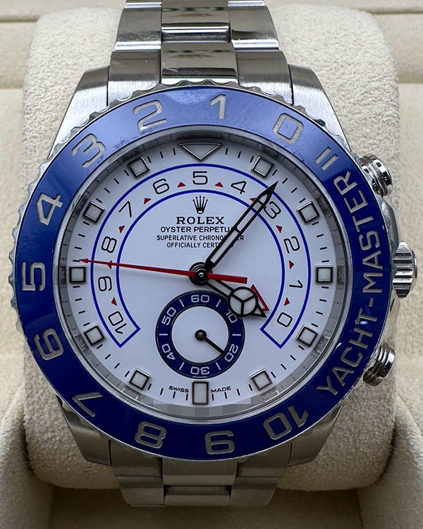 Rolex Yacht-Master II 44MM White Dial Oyster Bracelet (116680)