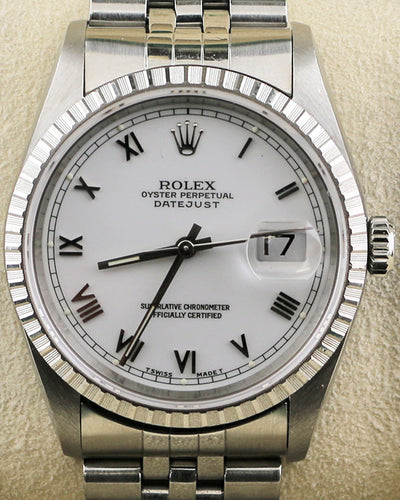 Rolex Datejust 36MM White Dial Jubilee Bracelet (16220)