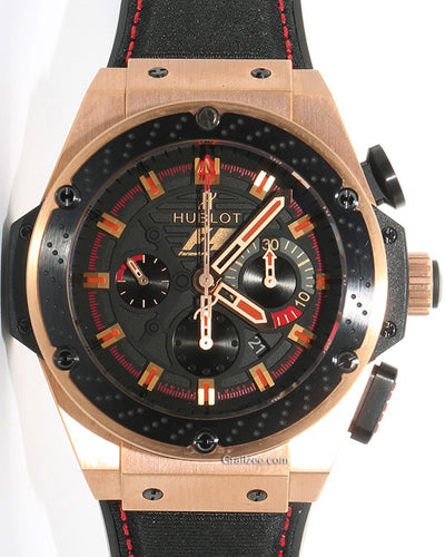 Hublot King Power "Formula One" L.E. 48MM Black Dial Textile/Rubber Strap (703.OM.1138.NR.FMO10)