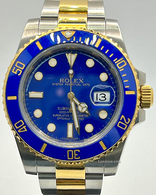 Rolex Submariner Date "Bluesy" 40MM Blue Dial Two-Tone Bracelet (116613)