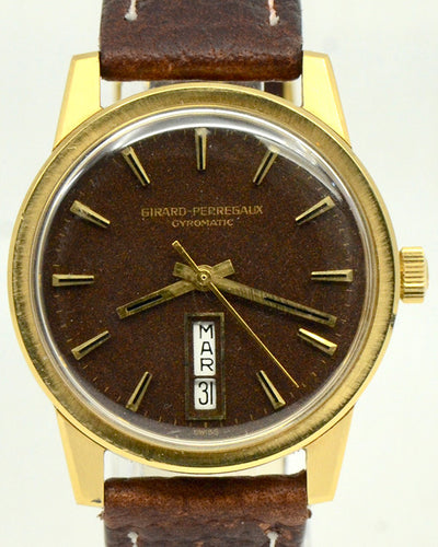 Girard Perregaux Classique Elegance 34.5MM Brown Dial Aftermarket Leather Strap (9115FH)