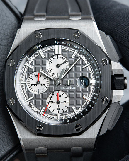 2018 Audemars Piguet Royal Oak Offshore 44MM Grey Dial Rubber Strap (26400IO.OO.A004CA.01.A)