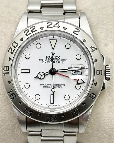 1996 (T Serial) Rolex Explorer II 40MM White Dial Oyster Bracelet (16570)