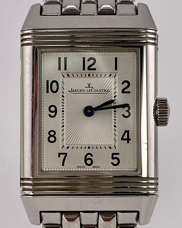 Jaeger-LeCoultre Reverso Quartz 21MM Silver Dial Steel Bracelet (211.8.47)