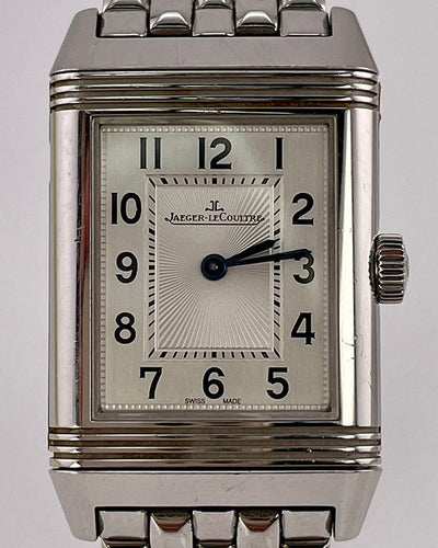 Jaeger-LeCoultre Reverso Quartz 21MM Silver Dial Steel Bracelet (211.8.47)