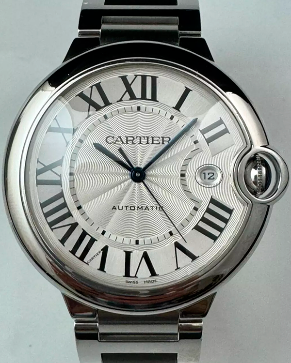 Cartier Ballon Bleu De Cartier 42MM Silver Dial Steel Bracelet (W69012Z4)