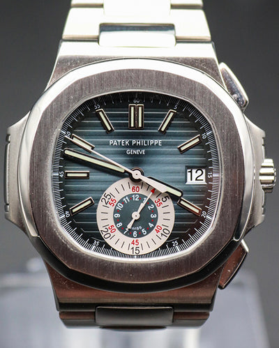 2010 Patek Philippe Nautilus 40.5MM Blue Dial Steel Bracelet (5980/1A-001)