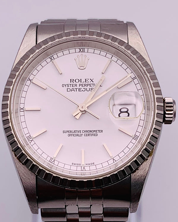 Rolex Datejust 36MM Silver Dial Jubilee Bracelet (16220)