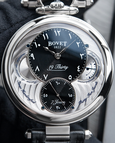 2016 Bovet 19Thirty Fleurier 42MM Black Dial Leather Strap (NTS0007)