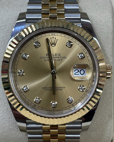 Rolex Datejust 41MM Champagne Dial Two-Tone Jubilee Bracelet (126333)