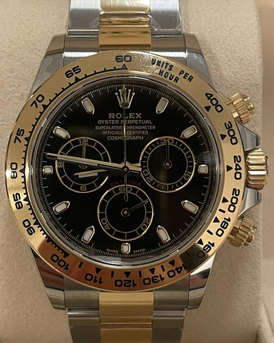 Rolex Cosmograph Daytona 40MM Black Dial Two-Tone Bracelet (116503)