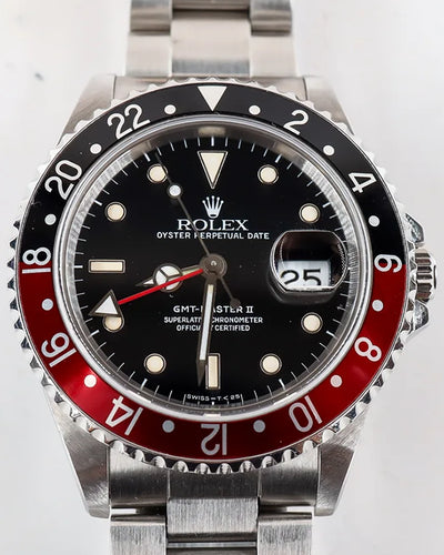 1990 (E Serial) Rolex GMT-Master II "Coke" 40MM Black Dial Oyster Bracelet (16710)