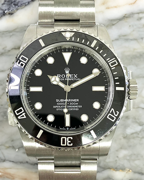 2024 Rolex Submariner No-Date 41MM Black Dial Oyster Bracelet (124060)