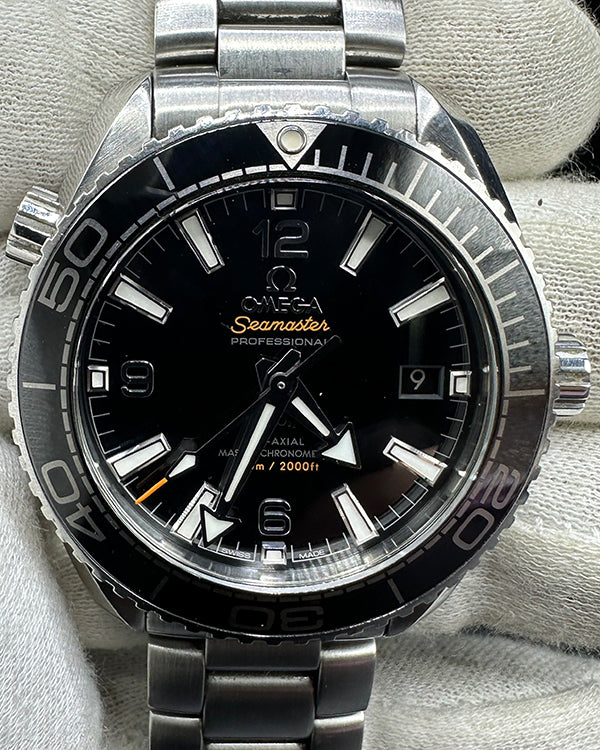 2018 Omega Seamaster Planet Ocean 39.5MM Black Dial Steel Bracelet (215.30.40.20.01.001)