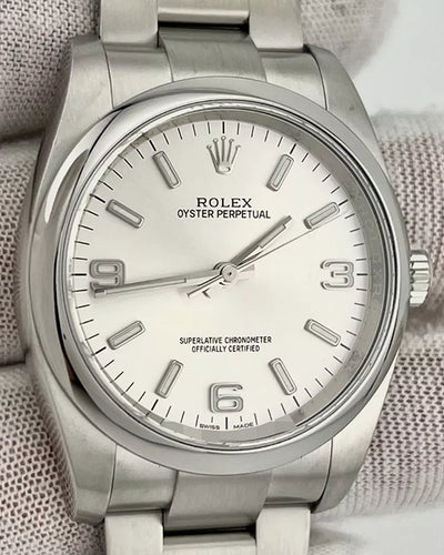 2015 Rolex Oyster Perpetual 36MM Silver Dial Oyster Bracelet (116000)