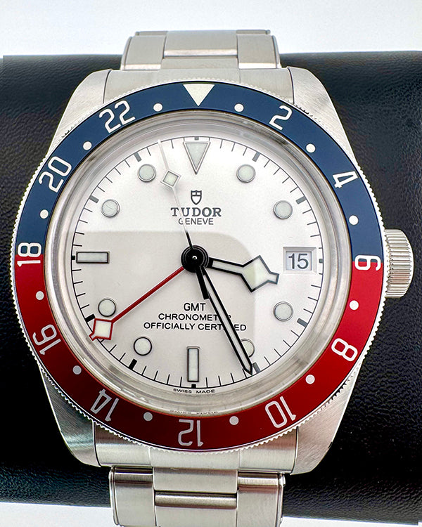 No Reserve - 2024 Tudor Black Bay GMT "Pepsi" 41MM White Dial Steel Bracelet (79830RB)