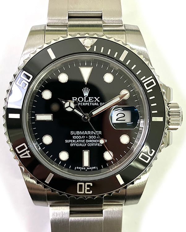 2013 Rolex Submariner Date 40MM Black Dial Oyster Bracelet (116610LN)