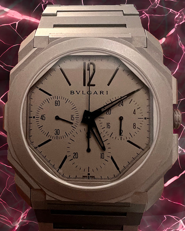 Bvlgari Octo Finissimo Chronograph 42MM Grey Dial Titanium Bracelet (BGO42TXTCHGMT/103068)