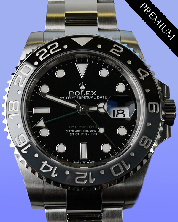 2024 Rolex GMT-Master II "Bruce Wayne" 40MM Black Dial Oyster Bracelet (126710GRNR)