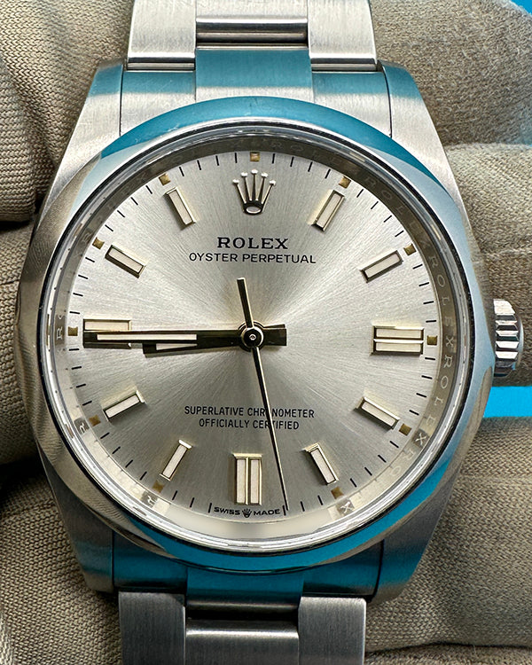 2023 Rolex Oyster Perpetual 36MM Silver Dial Oyster Bracelet (126000)