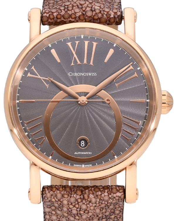 2024 Chronoswiss Kairos 36MM Brown Dial Leather Strap (CH-2821-R)