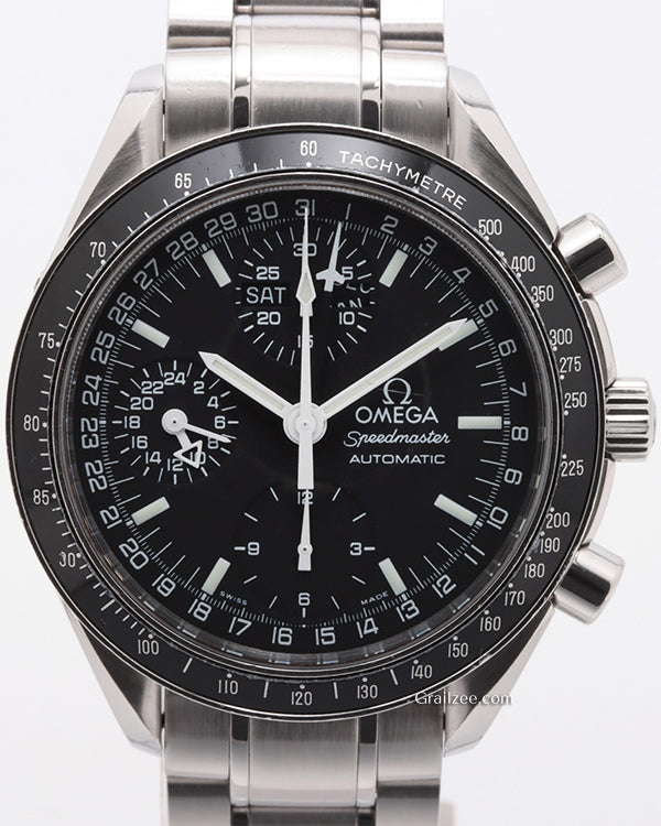 Omega Speedmaster Day Date 39MM Black Dial Steel Bracelet (3520.50.00)