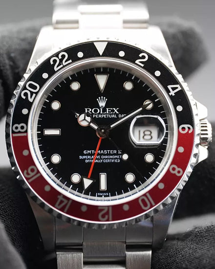 2000 Rolex GMT-Master II "Coke" 40MM Black Dial Oyster Bracelet (16710)