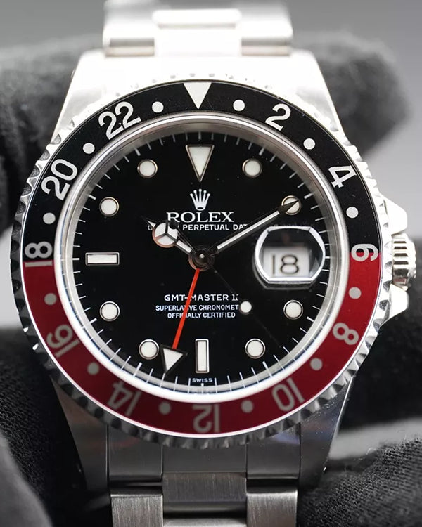 2000 Rolex GMT-Master II "Coke" 40MM Black Dial Oyster Bracelet (16710)
