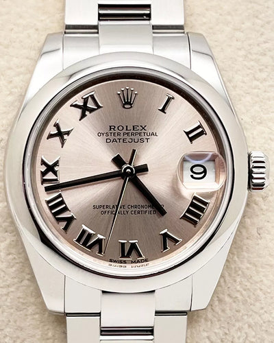 Rolex Datejust 31MM Pink Dial Oyster Bracelet (178240)