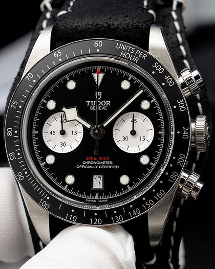 2023 Tudor Black Bay Chrono 41MM Black Dial Leather Strap (M79360N)