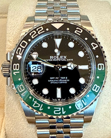 2023 Rolex GMT-Master II "Sprite" 40MM Black Dial Jubilee Bracelet (126720VTNR)