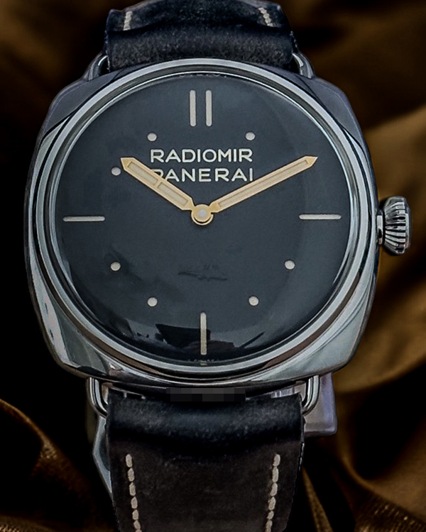 2018 Panerai Radiomir 3 Days S.L.C 47MM Black Dial Leather Strap (PAM00425)