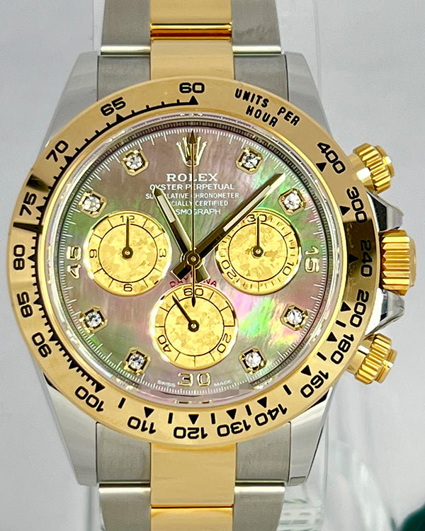 2022 Rolex Cosmograph Daytona 40MM Mother Of Pearl Dial Two-Tone Oyster Bracelet (116503)