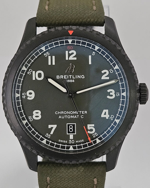 2020 Breitling Aviator 8 Curtiss Warhawk 41MM Green Dial Textile Strap (M173152A1L1X2)