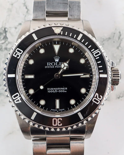 2000 (P Serial) Rolex Submariner No-Date 40MM Black Dial Oyster Bracelet (14060M)