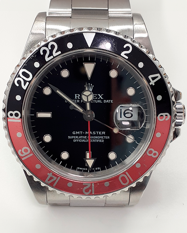 Rolex GMT-Master II "Coke" 40MM Black Dial Oyster Bracelet (16710)