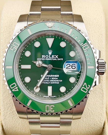 2020 Rolex Submariner Date "Hulk" 40MM Green Dial Oyster Bracelet (116610LV)