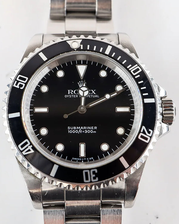 1991 (X Serial) Rolex Submariner No-Date 40MM Black Dial Oyster Bracelet (14060)