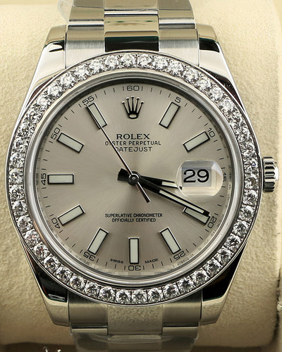 Rolex Datejust II 41MM Silver Dial Oyster Bracelet (116300)