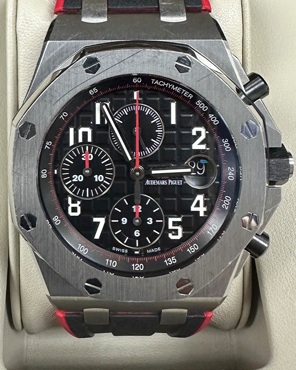 Audemars Piguet Royal Oak Offshore “Vampire” 42MM Black Dial Rubber Strap (26470ST)