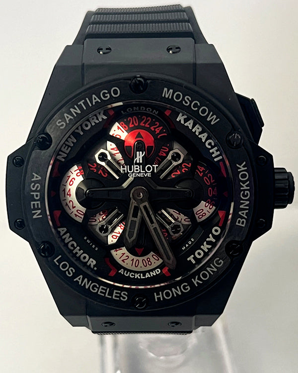 Hublot King Power 48MM Skeleton Dial Ruber Strap (711.CI.1170.RX)