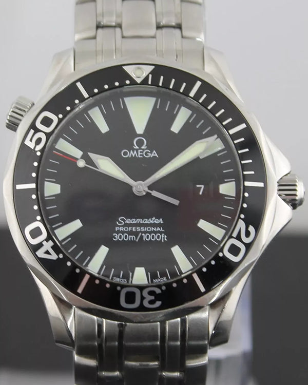 Omega Seamaster Diver 300M 41.5MM Quartz Black Dial Steel Bracelet (2064.50.00)