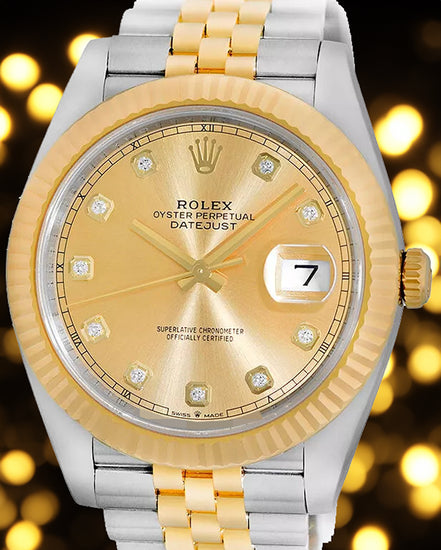 2022 Rolex Datejust 41MM Champagne Dial Two-Tone Jubilee Bracelet (126333)