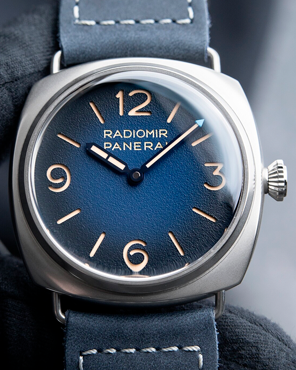 2023 Panerai Radiomir 45MM Blue Dial Leather Strap (PAM01335)